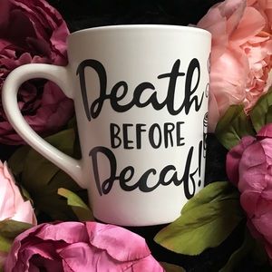 Death Before Decaf 14 oz. Vinyl Mug